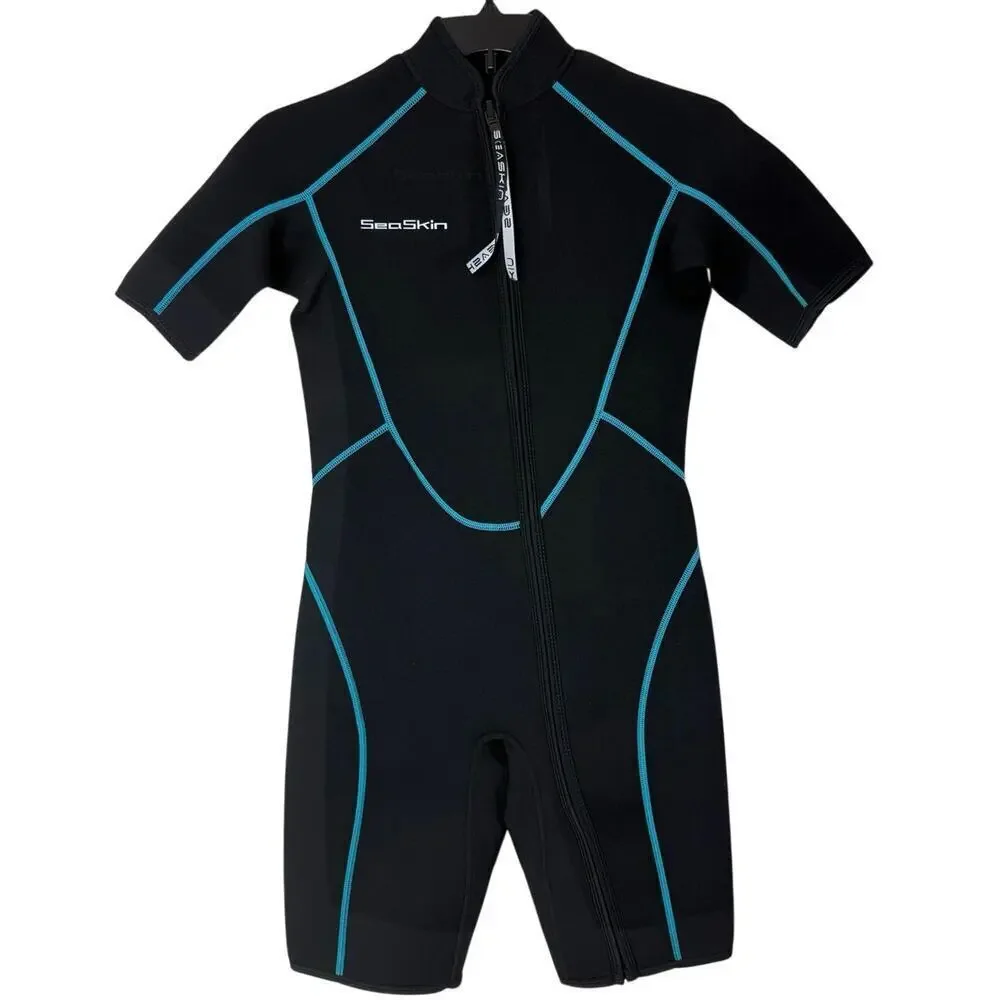 Sea Skin Wetsuit - Women's Black Neoprene - Size Medium